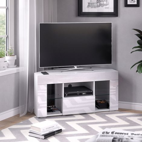 Mobile tv Denver, Bianco, 100 x 50 cm, Vicco