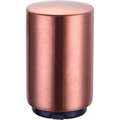 tire-bouchon automatique pratique en acier inoxydable, pour bière ou vin, avec bouton-poussoir - or rose (1/5)