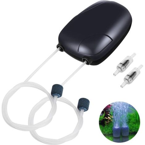 Sauerstoffpumpe für Aquarien – Hocheffizient, energiesparend, stabile Leistung, ultraleise, 220 V, 3 W/5 W, ohne Netzteil, RS-390, europäischer Stecker (1/5)