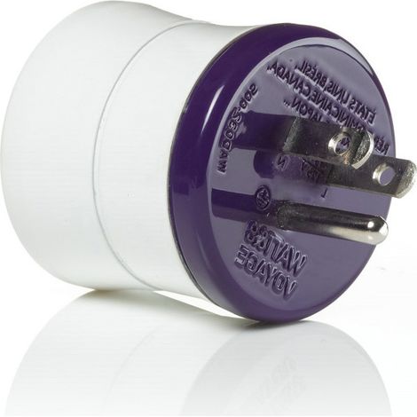 Adaptateur électrique France vers USA/Canada – Prise 2 broches vers 3 broches – Tension 125V, 15A, 1875W – Garantie à vie – Watt & Co (1/6)