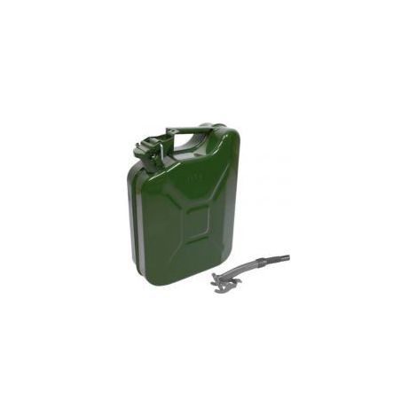 Bidón metálico Jerrycan 10 litros con boca flexible ALYCO