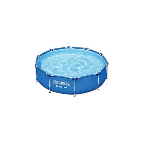 PISCINA STEEL PRO TONDA TELAIO PORTANTE CM.305X76H. SENZA FILTRO  peso kg.19,6  lt.4.678 (art.56677)    BESTWAY