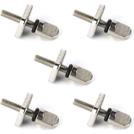 Vis de rechange pour ailerons de surf - Ailerons de SUP - Accessoires de surf - Kit de vis de rechange pour ailerons de longboard - Pour pagaies de longboard - Lot de 5 - Acier inoxydable (1/5)