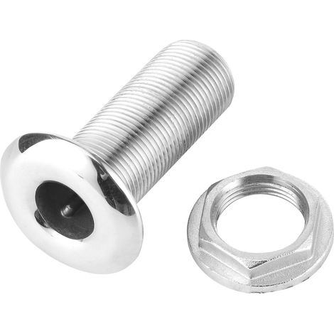 Raccordi a innesto rapido in acciaio inox 316 per tubi di scarico dell'acqua passanti per scafo, per barche a remi e yacht. Diametro interno: 1/2 pollice (per tubo da 2 pollici per imbarcazioni). (1/5)