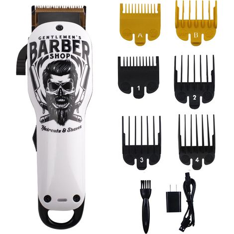 Tondeuse à cheveux professionnelle pour homme, ensemble de tondeuse de cuisine en céramique, avec 6 peignes (1/4)