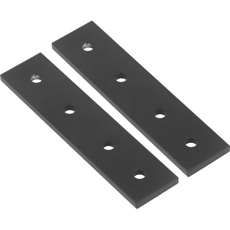 2 Pièces Supports de Jonction en Alliage d'Aluminium pour Profilés 3030, Plaques Droites à 4 Trous pour Fixation Métallique