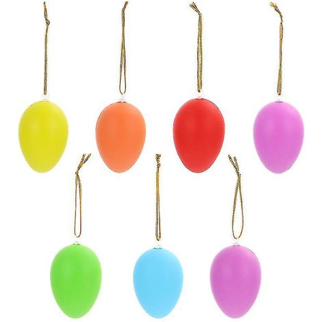 Pendentif en forme d'œuf en plastique (48 pièces) (1/3)
