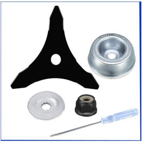 Lame de débroussailleuse 3 dents Acier au carbone Pour ronces et végétaux denses Design double face pour usage intensif (1/5)