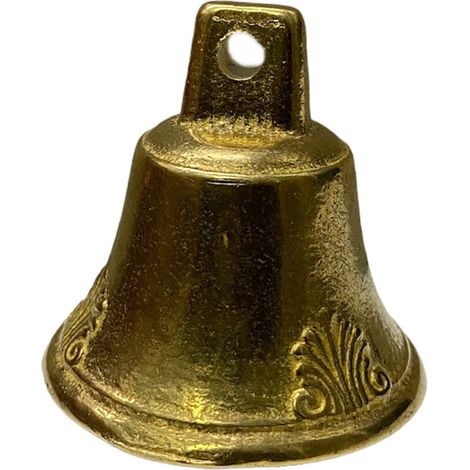 CAMPANA TONDA OTTONE Ø45mm ANIMALI MUCCHE BOVINI CAMPANACCIO