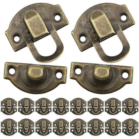 Lot de 30 verrous à bascule pour armoires et boîtes à bijoux. (1/5)