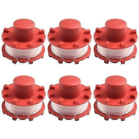 Lot de 6 bobines de rechange compatibles avec la tondeuse à gazon Einhell GE-CT 36/30 Li E-Solo (référence 3405096). (1/5)