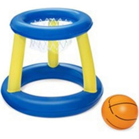 Ensemble de volley-ball gonflable pour piscine, avec filet et panier, jeu de piscine gonflable épais, sûr et portable. (1/5)