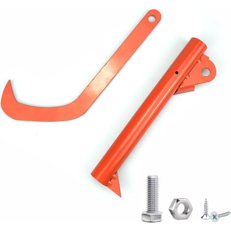 Outil de débardage et d'abattage de grumes, rouge, 1 pièce, outil de coupe de grumes, rouleau à grumes, rampe de débardage en acier au carbone (1/5)