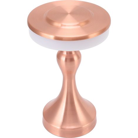 Lampe de Table LED Portable Tactile 3 Températures de Couleur Rechargeable Lampe de Nuit Enfant pour Salon Chambre Table de Chevet Cuivre (1/5)