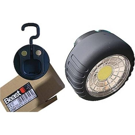 Lampe de Garage COB 2W 80LM Magnétique 3xAAA - Beast