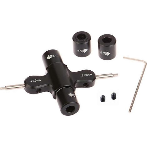 Clé hexagonale M3/M5 pour vis et écrous, tournevis hexagonal 1,5/2 mm, outil de démontage rapide pour hélices de moteur RC (1/5)
