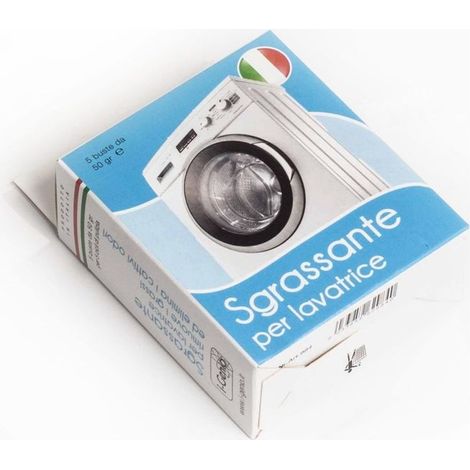 IGENIO 984 Sgrassante in Polvere per Lavatrice 5 Bustine da 50 g Rimuove Residui Detersivo Calcare e Batteri (1/2)