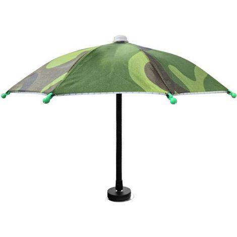 Parapluie magnétique pour téléphone portable, réglable et pliable, idéal pour la plage et l'extérieur (camouflage) (1/5)
