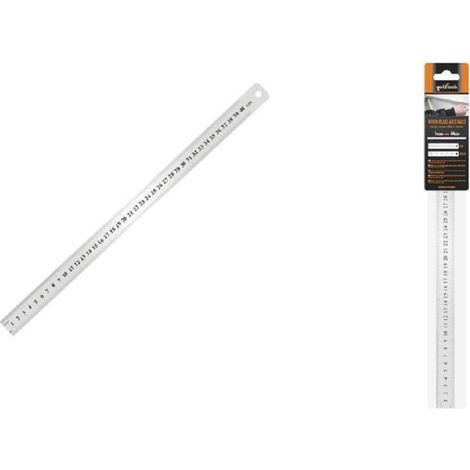 Metro Righello In Acciaio Inox Metalla 1mm A 40 Cm Riga Segnatura Cm Inch 97764 (1/2)