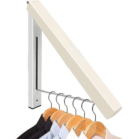 Klappbare Kleiderhaken für den Außenbereich, klappbare Wandkleiderstange, klappbarer Wandkleiderbügel für Schlafzimmer, Badezimmer, Wohnzimmer, Ecken (1/4)