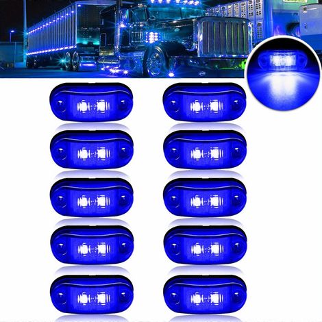 Lot de 10 ampoules LED universelles 12V-24V améliorées pour clignotants latéraux avant et arrière de camions et camping-cars. (1/5)