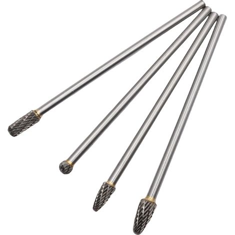 Fresa Rotativa - Fresa De Carburo De Wolframio - Para Tallado En Madera Y Grabado - Vástago De 6 Mm - Juego De 10 Unidades (1/5)