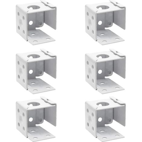 6 Stück Befestigungswinkel für Jalousien, verdeckte Rahmenprofilhalterungen für Standardfenster, Erkerfenster, große Glasflächen und unkonventionelle Fenster (1/5)