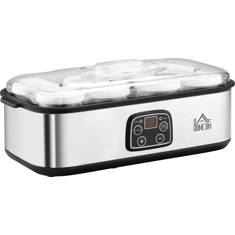 Yaourtière avec 8 Pots en Verre de 180ml Électrique avec Minuterie (1/5)