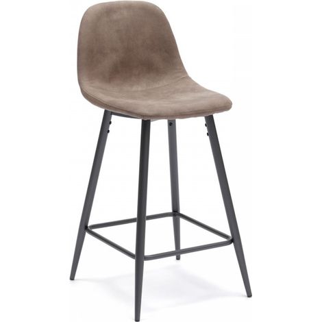 Sgabello en similpelle - Brigitte - 42cm x 52cm x 93cm (1/3)