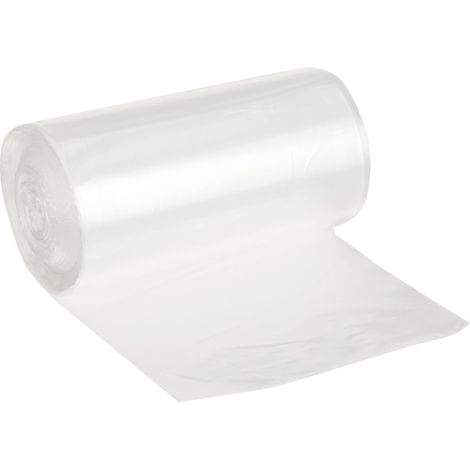 Papstar 12460 - Sacchetti dell'immondizia, HDPE, 35 l, L 69 x B 55 cm, 200 Pezzi, Colore: Trasparente (1/2)