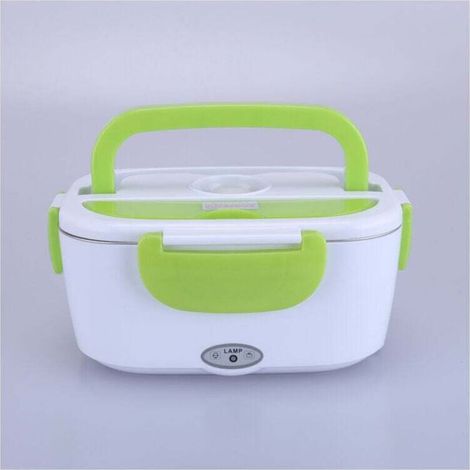 Lunch box chauffante électrique 2 en 1 220V & 12V – Capacité 1.5L – Acier inoxydable – Compartiments séparés pour aliments