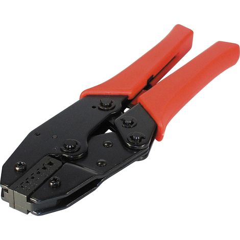 Crimping tool for pin disconnectors and cord-end terminals