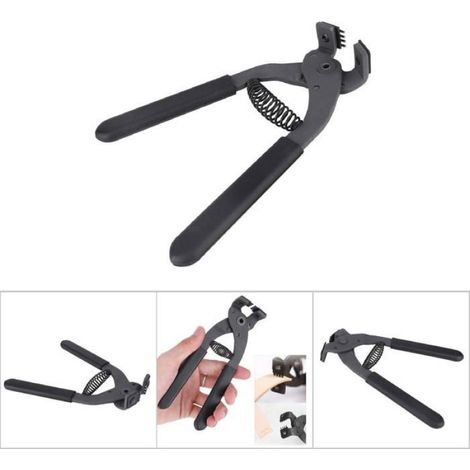 Pince à trou silencieuse en acier carbone, 4 mm, poignée antidérapante, outil cuir (1/4)