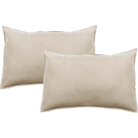 Lot de 2 taies dâ€™oreiller Palace pur coton teint lavé 63 fils/cm² Vent du sud - Palace Lin - Lot de 2 taies d'oreiller 50 x 70 cm