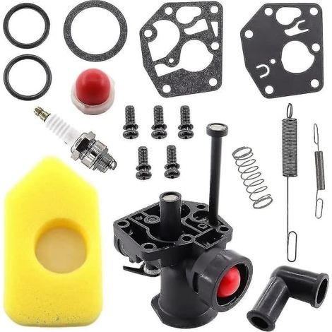 Kit de carburateur pour tondeuse à gazon, filtres, régulateurs, membranes compatibles avec les modèles 499809, 498809A, 494406, 698369, 691859, 692211, 795083 et 495770 (1/5)
