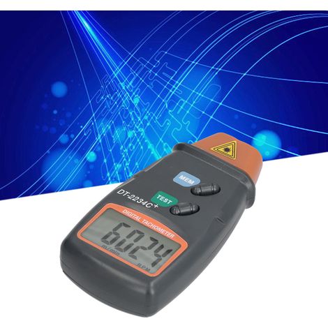 DT-2234C+ Digitaler Geschwindigkeitsmesser mit rotem Bereich, berührungsloser Drehzahlmesser, Laser-Drehzahlmesser (1/5)