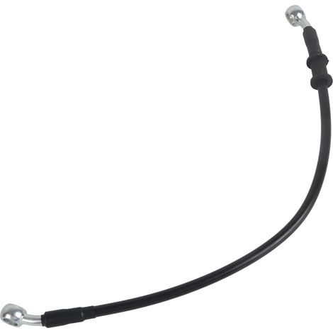 Schwarzer Motorradbrems- und Kupplungsschlauch, hitzebeständige PVC-Stahlhülle, universell 40 cm/15,7 Zoll, hitzebeständiger Schutz (1/5)