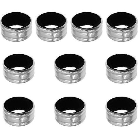 Bague anti-goutte rouge, collier en acier inoxydable, lot de 10 (1/5)