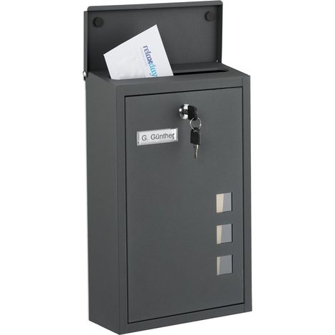 Wandbriefkasten mit Sichtfenster