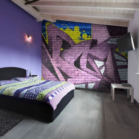 Papier peint graffitis d'art de rue - 300 x 230 cm (1/4)