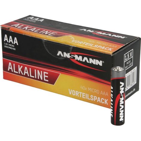 Pilas alcalinas Micro (AAA) - 40 unidades