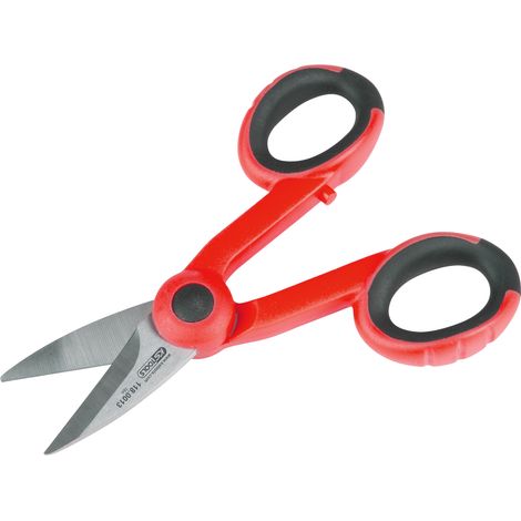 KS Tools - Ciseau d'électricien avec encoche dénude-câbles - 118.0013