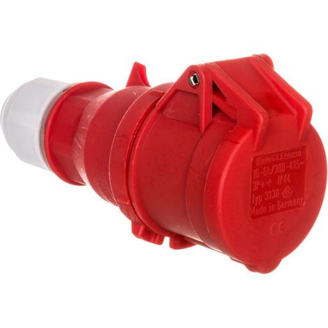 Enchufe portátil 16A 4P 400V 6h IP44 multigrip Quick-Connect 3130