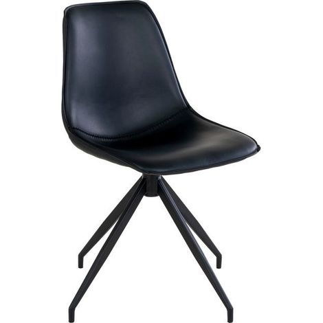 Chaise - HOUSE NORDIC - Monaco - Cuir synthétique - Pivotante - Contemporain