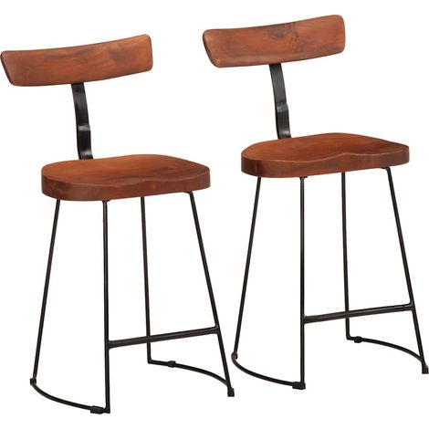 Barhocker 2 Stk. 49x43x79 cm Mango Massivholz
