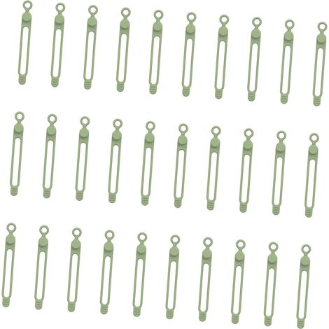 Attaches de câble réglables en silicone pour la maison, les voyages, l'organisation bien rangée, supports de câbles en silicone extensible (1/4)