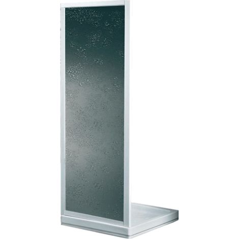 "PARETE DOCCIA FISSA """"SMERALDA C"""" BIANCO Sp.3 mm 68-72 cm" (1/2)