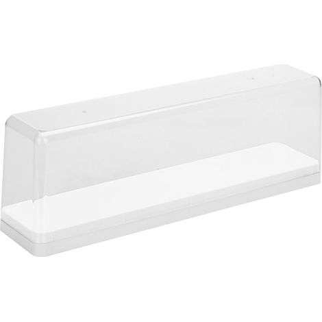 Boîte de rangement pour figurines, empilable, anti-poussière, vitrine transparente pour poupées et figurines de dessin animé, blanche (1/5)
