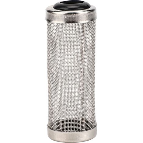 Rejilla protectora para filtros de acuario fabricada en acero inoxidable 304, 12 mm de diámetro interior, color negro (pequeña). (1/5)
