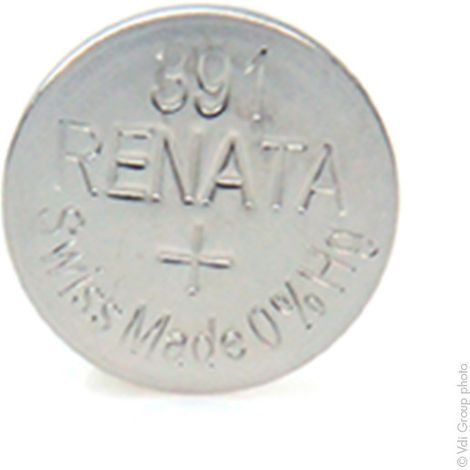 Renata / Swatch Group - Pile bouton oxyde argent 391 RENATA 1.55V 50mAh (1/5)